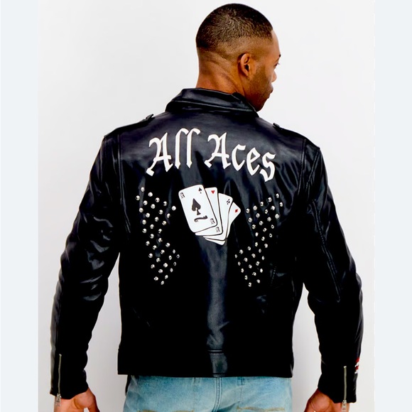 New! GUESS Men's Robertson Aces Moto
Stud Jacket
Size: S
| Guess!! - Picture 1 of 13